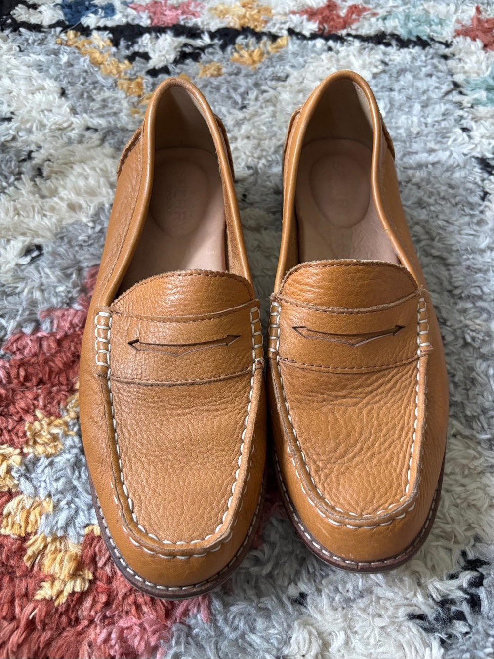 Sperry leather penny loafers womens 7